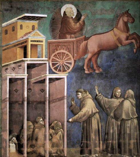GIOTTO di Bondone Vision of the Flaming Chariot Germany oil painting art